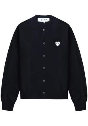 Comme Des Garçons Play heart-appliqué cardigan - Blue