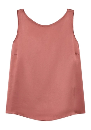 MALIPARMI sleeveless satin tank top - Pink