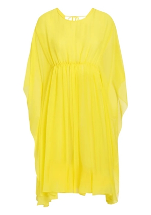 Dolce & Gabbana semi-sheer beach dress - Yellow