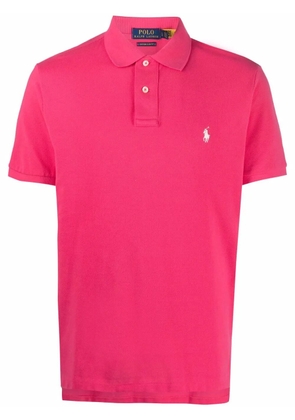 Polo Ralph Lauren piqué embroidered polo shirt - Pink