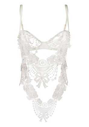 Belle Et Bon Bon Bisoux lace-detail body - White