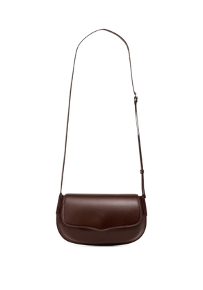 LEMAIRE Belly leather crossbody bag - Brown