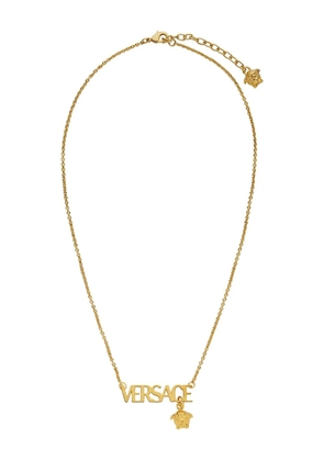 Versace logo-lettering necklace - Gold