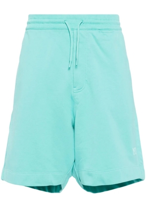 Y-3 logo-print track shorts - Blue