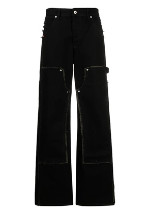 Heron Preston Rebuilt wide-leg carpenter jeans - Black