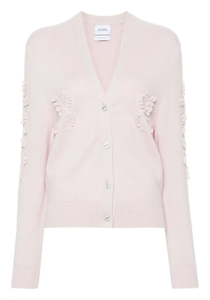 Barrie logo-detail cashmere cardigan - Pink