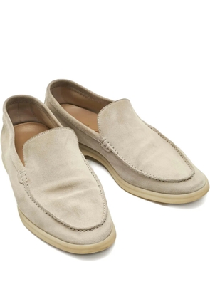 Loro Piana Pre-Owned Summer Walk suede loafers - Brown