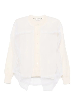 Comme Des Garçons wool cardigan - Neutrals