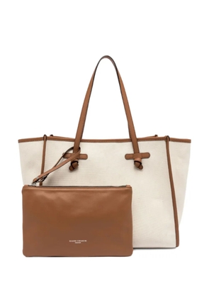 MARCELLA CLUB knot-detail shoulder bag - Neutrals