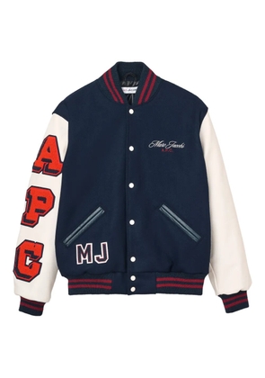 Marc Jacobs snap-fastening varsity jacket - Blue