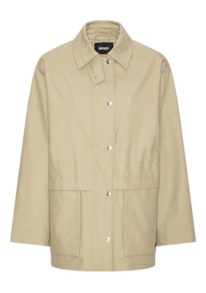 ROTATE BIRGER CHRISTENSEN drawstring twill jacket - Neutrals