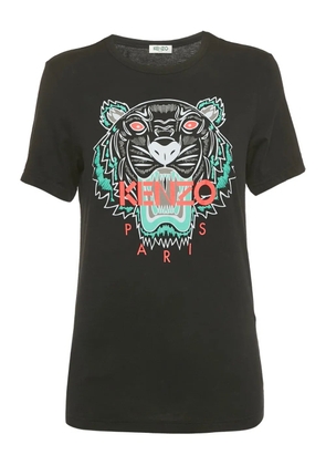 Kenzo Pre-Owned Tiger-print crew-neck T-shirt - Black