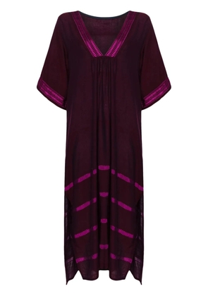 lemlem Edna cotton-blend maxi dress - Purple