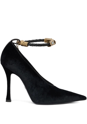 Roberto Cavalli embellished pointed-toe pumps - Black