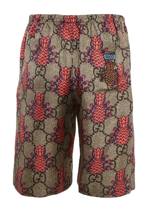 Gucci Pre-Owned GG pattern shorts - Brown