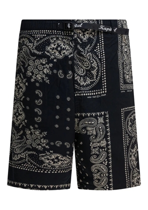 KAPITAL bandana shorts - Black
