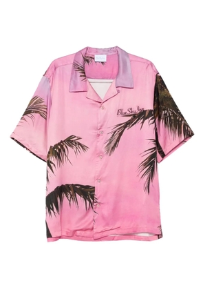 BLUE SKY INN palm tree-print shirt - Pink