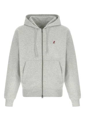 Gramicci embroidered zip-up hoodie - Grey