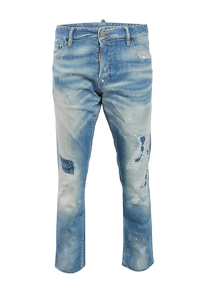 DSQUARED2 distressed patch trousers - Blue