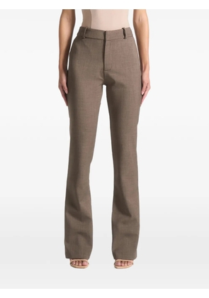 Manière De Voir zipped-cuffs tailored trousers - Brown