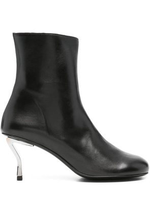 Nicole Saldaña sculpted-heel ankle boots - Black