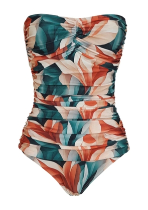 Lygia & Nanny Melissa ruched printed swimsuit - Green