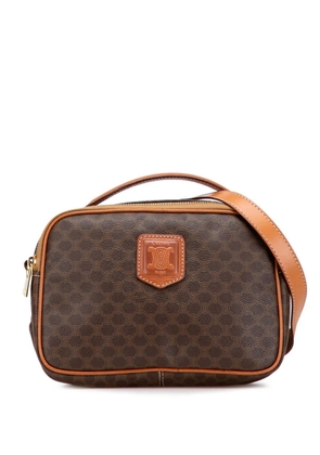 Celine Pre-Owned 1996 Macadam Coated Canvas satchel - Brown