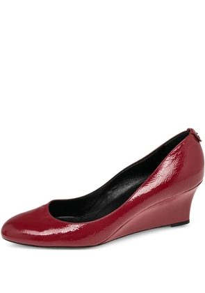 Gucci Pre-Owned 85mm wedge pumps - Red