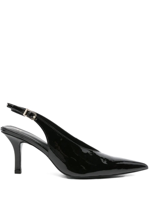 Patrizia Pepe 80mm slingback pointed-toe pumps - Black