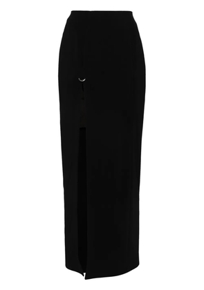 Mugler side-slit maxi skirt - Black