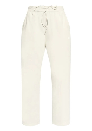 Y-3 logo-print track pants - Neutrals