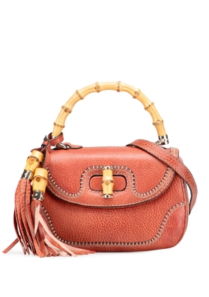 Gucci Pre-Owned 2000-2015 Small Leather New Bamboo satchel - Red