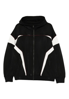 CROQUIS dirty-wash designed hoodie - Black