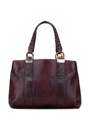 Gucci Pre-Owned 2000-2015 Guccissima Trimmed Leather Bamboo Libeccio tote bag - Brown