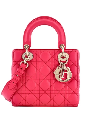 Christian Dior Pre-Owned My ABCDior Lady Dior Bag Cannage Quilt Lambskin crossbody bag - Pink