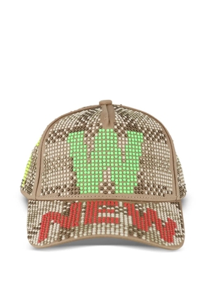 Walter Van Beirendonck New embellished cap - Brown