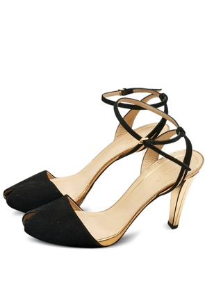 Gucci Pre-Owned Delphine open-toe pumps - Black