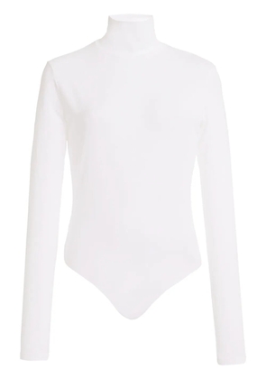 Another Tomorrow roll-neck long-sleeve bodysuit - White