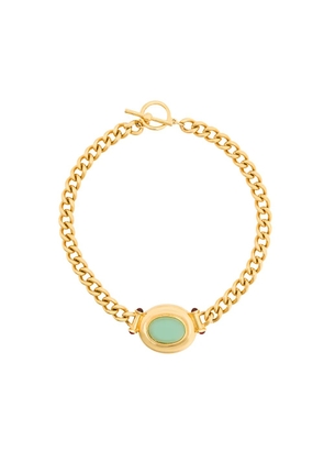 Susan Caplan Vintage 1990s Vintage Elizabeth Taylor Cabochon Necklace - Gold