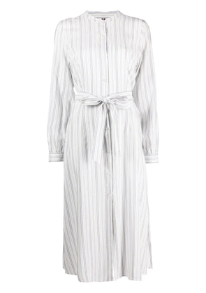 Tommy Hilfiger striped belted dress - White