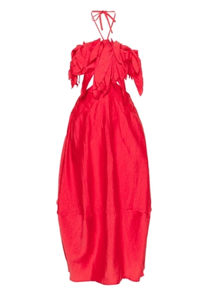 Cult Gaia Lue ruffled midi dress - Red
