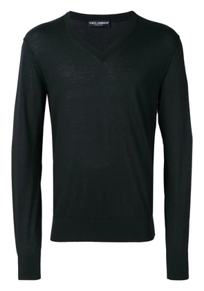 Dolce & Gabbana v-neck knitted jumper - Black