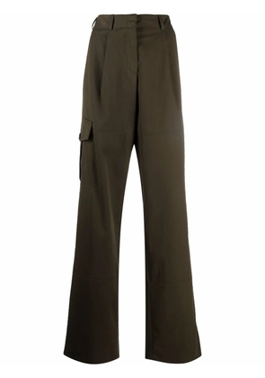 Nina Ricci wide-leg cargo trousers - Green