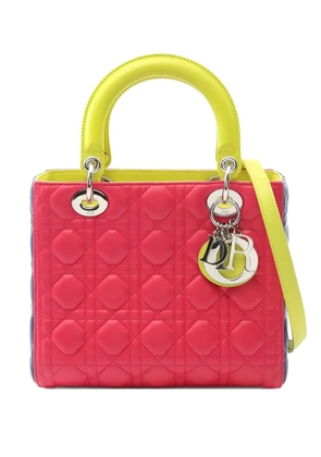 Christian Dior Pre-Owned Lady Dior colour-block two-way handbag - Pink