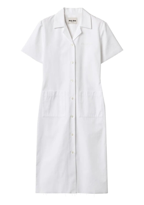 Miu Miu poplin dress - Brown