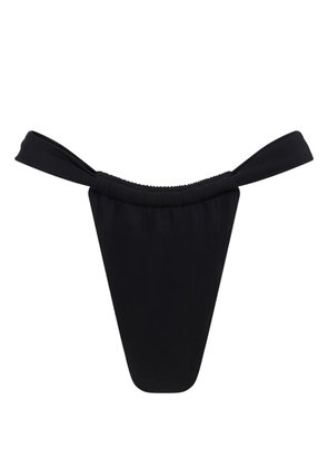 Let's Swim ruched-detailing bikini bottoms - Black