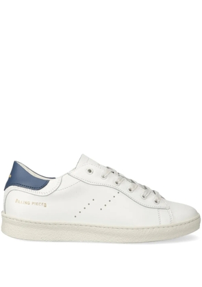 Filling Pieces logo-embroidered leather sneakers - White