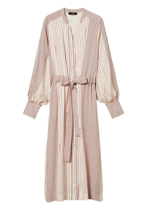TWINSET Midi satin shirt dress - Pink