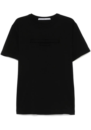 Alexander Wang logo-embossed T-shirt - Black