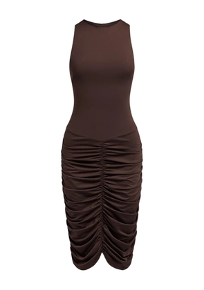 12 STOREEZ ruched dress - Brown